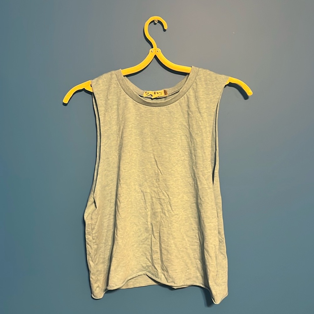 Light blue muscle tank